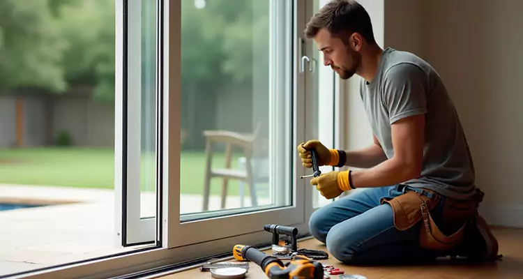 Squeaky Sliding Patio Doors in Burlingame, CA